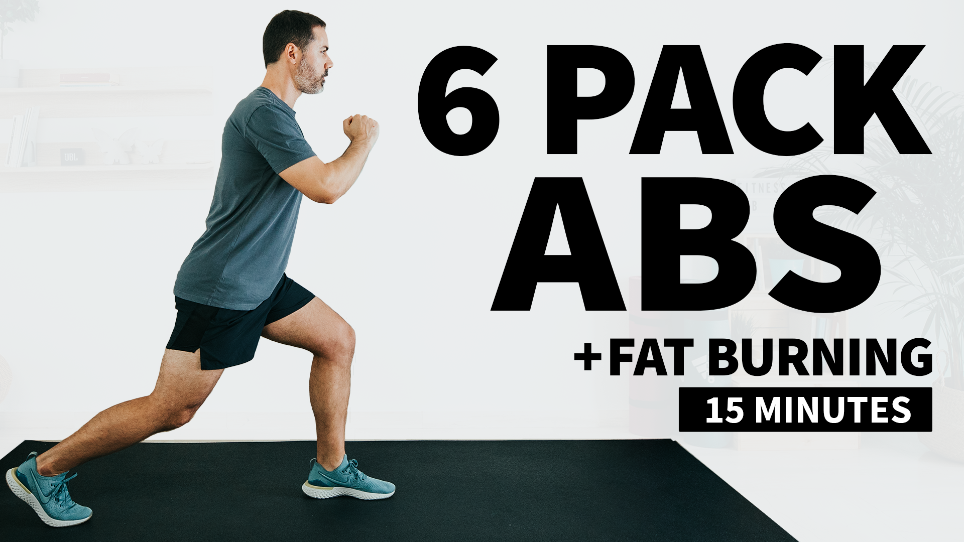 15 Min Home Workout For 6Pack Abs + Fat Burning